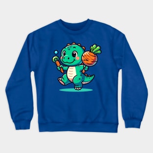 Story Dino Behind Candy Carrot Crewneck Sweatshirt
